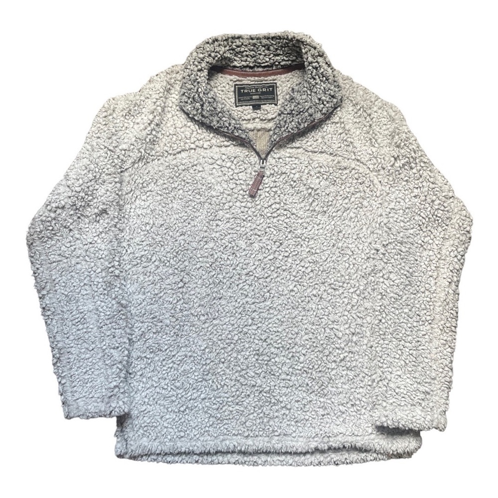 Unisex Mens Small Women Medium TRUE GRIT 1/4 Sherpa Pullover